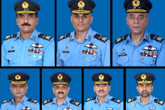 پاک فضائیہ کے 7 ایئر آفیسرز کی ایئر وائس مارشل کے عہدے پر ترقی